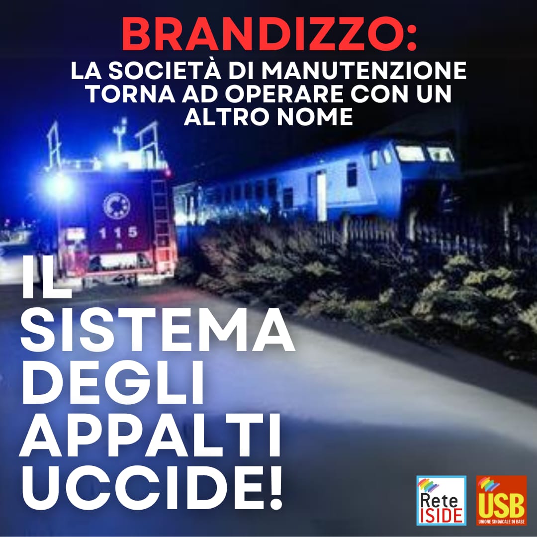 Brandizzo: la società di manutenzione torna ad operare con un altro nome, il sistema degli appalti uccide