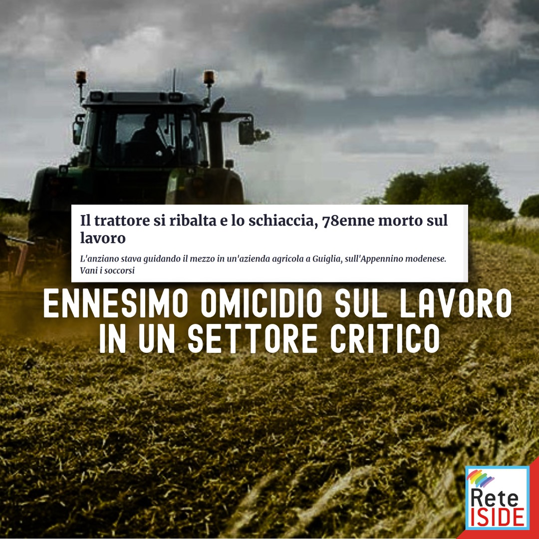Agricoltore di 78 anni schiacciato dal trattore a Guglia