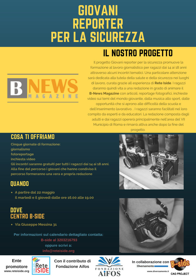 Progetto Giovani reporter per la sicurezza