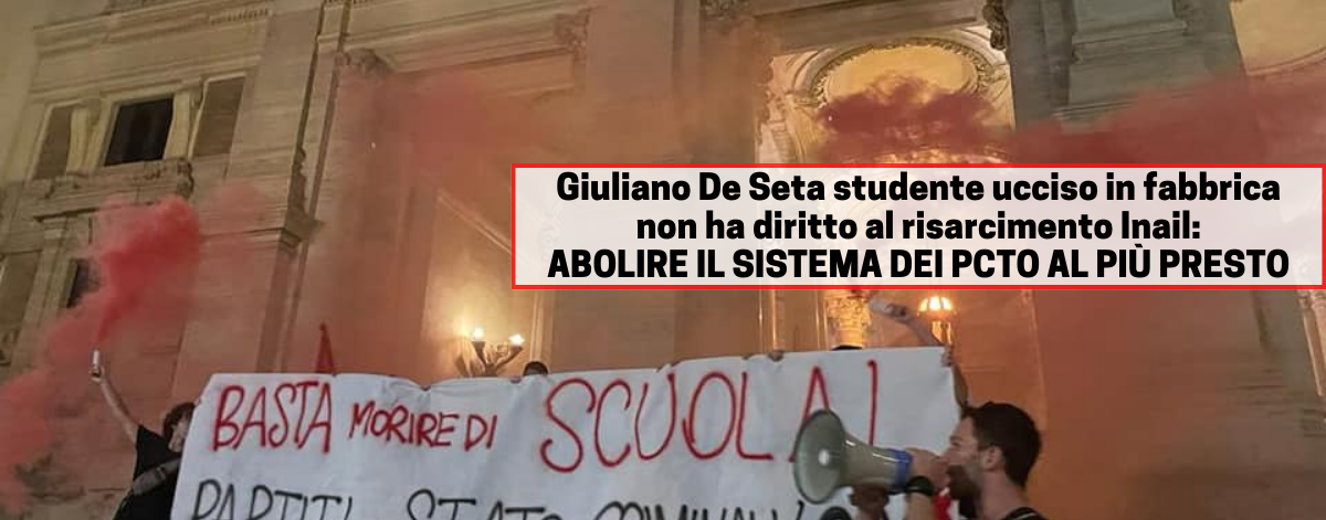 Giuliano De Seta, studente ucciso in fabbrica, non ha diritto al risarcimento Inail