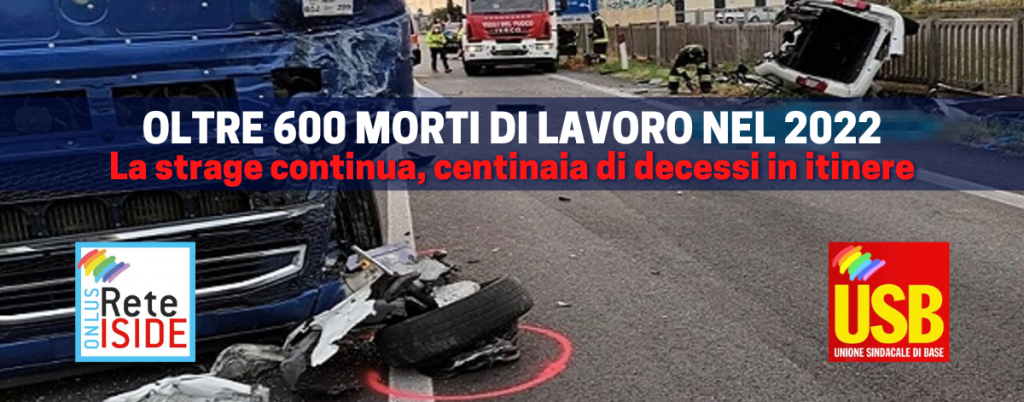 Morti di lavoro, superata quota 600 nel 2022