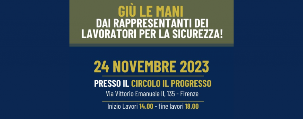 Giù le mani dai Rappresentanti dei Lavoratori per la Sicurezza