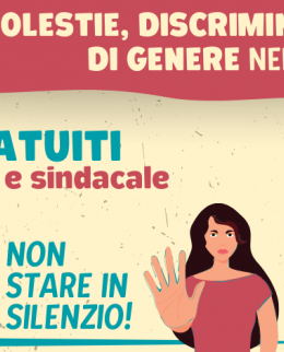 Sportelli contro le molestie e le discriminazioni di genere sul lavoro di Rete Iside, in collaborazione con USB